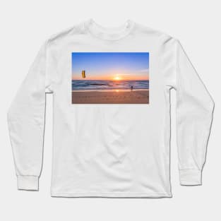 Kite surfer watching the waves Long Sleeve T-Shirt